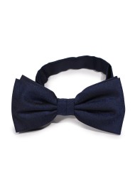Woodgrain Texture Bow Tie in Dark Navy