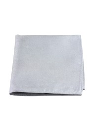 Woodgrain Texture Pocket Square in Sterling Silver