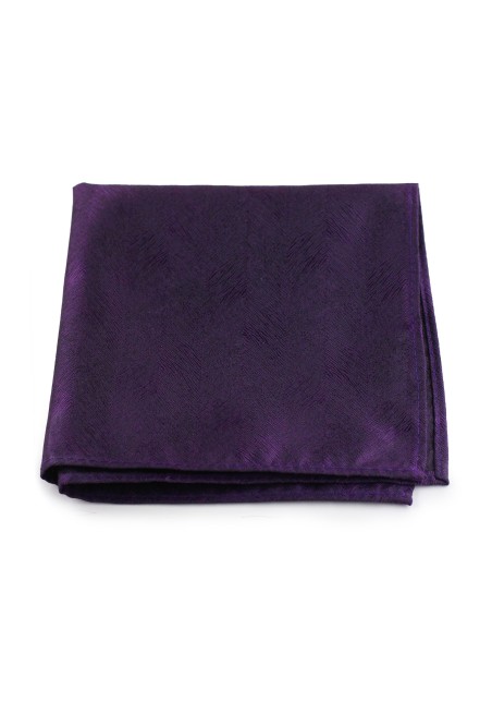 Woodgrain Texture Pocket Square in Lapis Purple