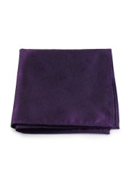 Woodgrain Texture Pocket Square in Lapis Purple