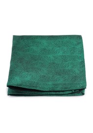 Woodgrain Texture Pocket Square in Juniper Green