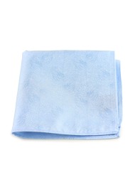 Woodgrain Texture Pocket Square in Ice Blue