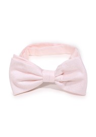 Woodgrain Texture Bow Tie in Blush Pink