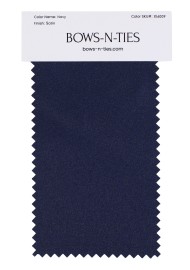 Satin Fabric Swatch - Dark Navy