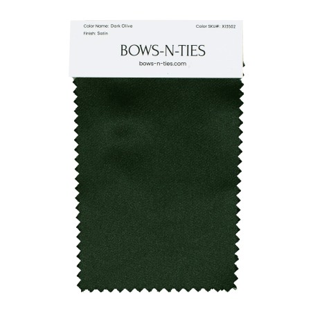 Satin Fabric Swatch - Dark Olive