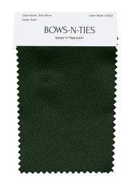Satin Fabric Swatch - Dark Olive