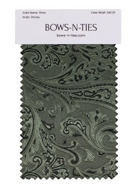 Paisley Fabric Swatch - Moss