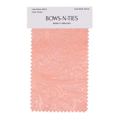 Paisley Fabric Swatch - Bellini