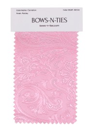 Paisley Fabric Swatch - Carnation