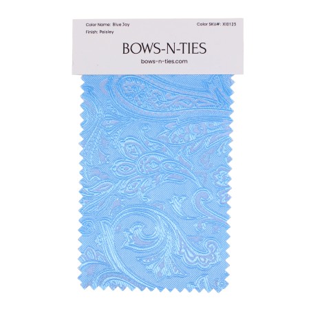 Paisley Fabric Swatch - Blue Jay