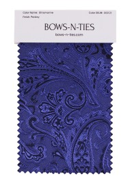 Paisley Fabric Swatch - Ultramarine