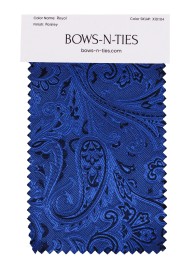 Paisley Fabric Swatch - Royal