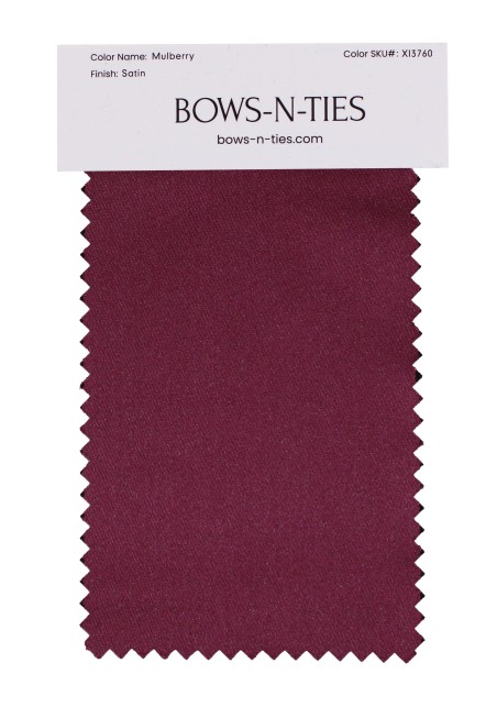 Satin Fabric Swatch - Mulberry
