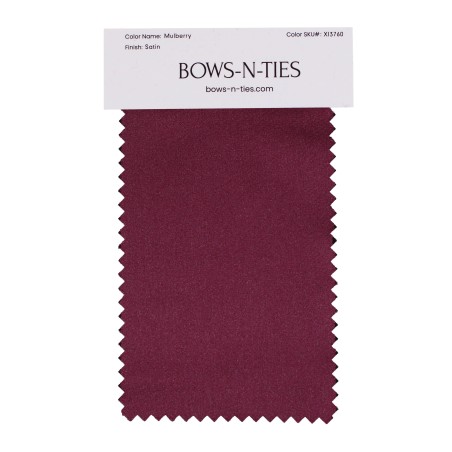 Satin Fabric Swatch - Mulberry