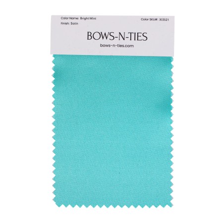 Satin Fabric Swatch - Bright Mint