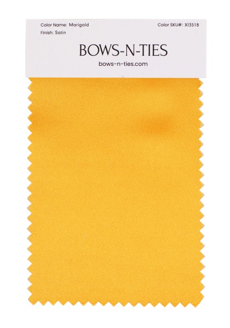 Satin Fabric Swatch - Marigold