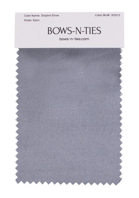 Satin Fabric Swatch - Dolphin Silver