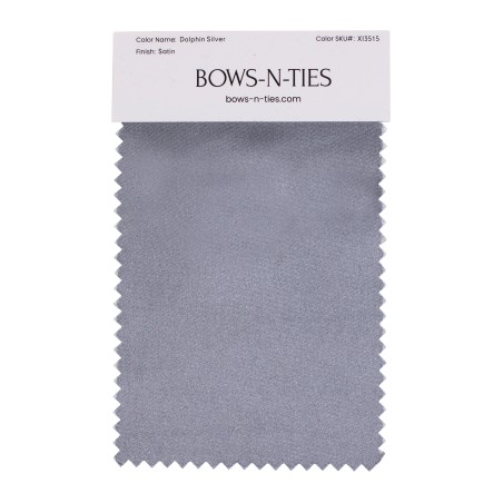Satin Fabric Swatch - Dolphin Silver