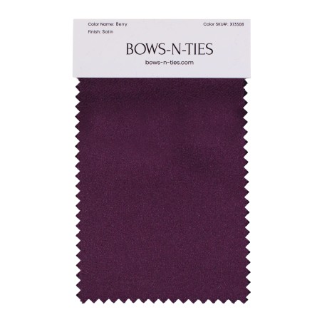 Satin Fabric Swatch - Berry