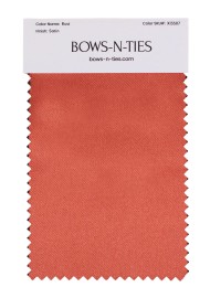Satin Fabric Swatch - Rust