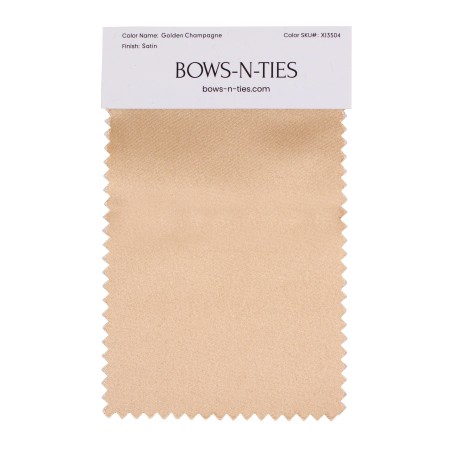 Satin Fabric Swatch - Golden Champagne