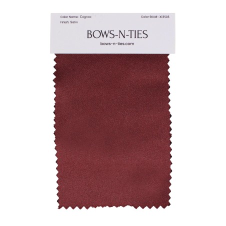 Satin Fabric Swatch - Cognac