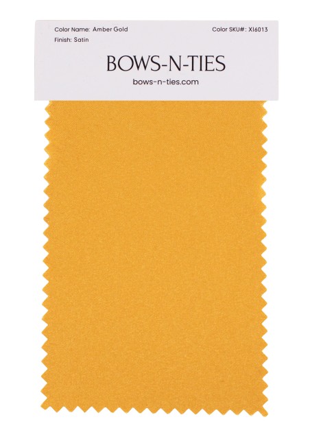 Satin Fabric Swatch - Amber Gold