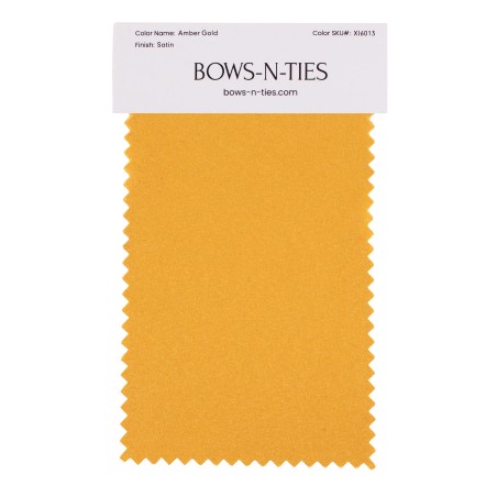Satin Fabric Swatch - Amber Gold