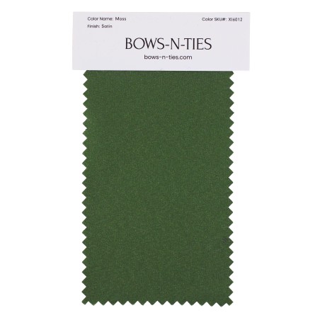 Satin Fabric Swatch - Moss
