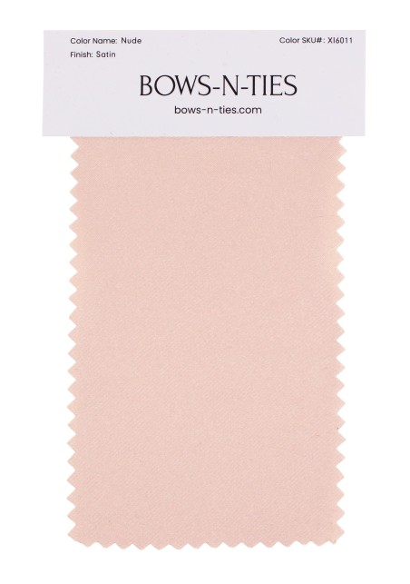 Satin Fabric Swatch - Nude