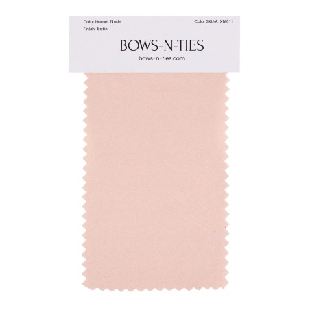 Satin Fabric Swatch - Nude