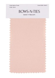 Satin Fabric Swatch - Nude