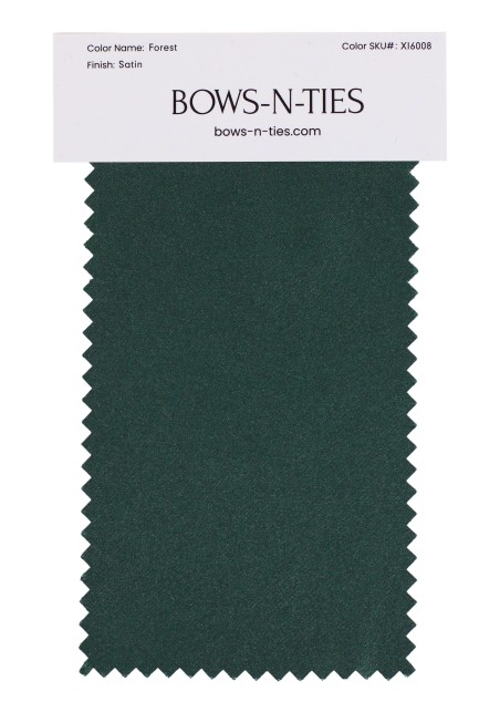 Satin Fabric Swatch - Forest