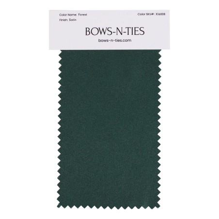 Satin Fabric Swatch - Forest