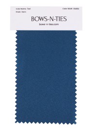 Satin Fabric Swatch - Teal