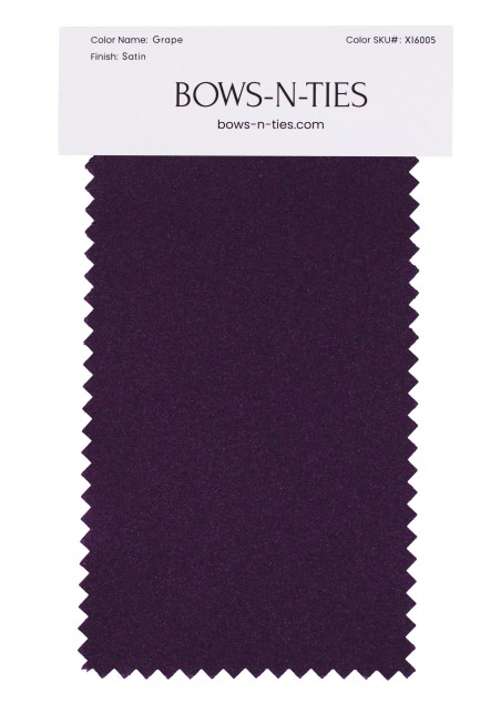 Satin Fabric Swatch - Grape