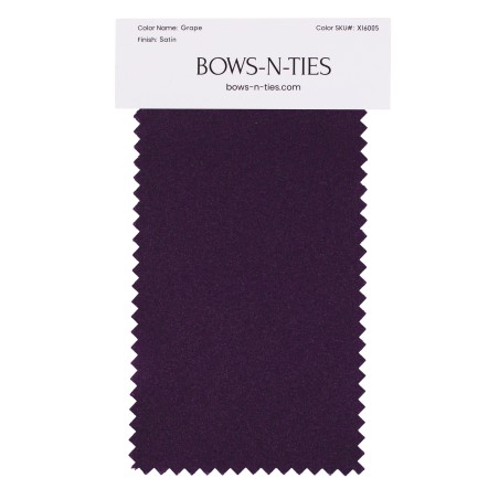 Satin Fabric Swatch - Grape