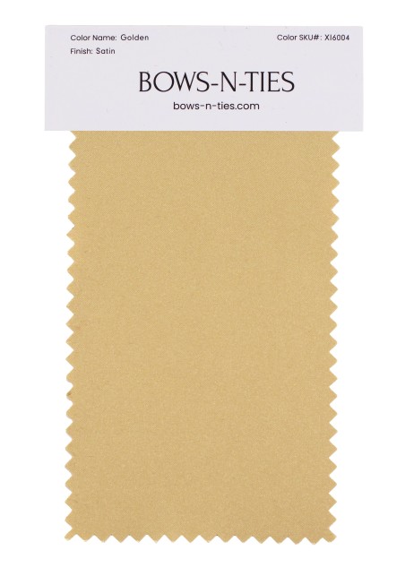 Satin Fabric Swatch - Golden