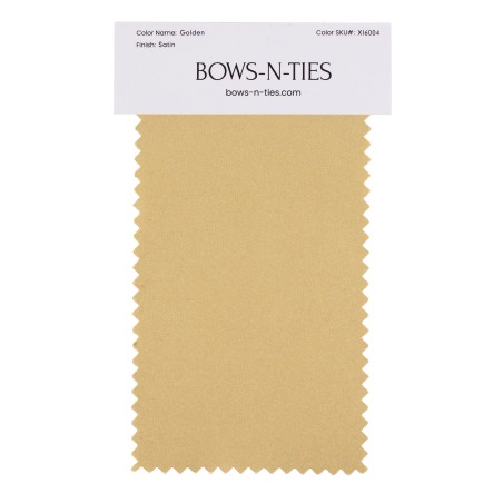 Satin Fabric Swatch - Golden