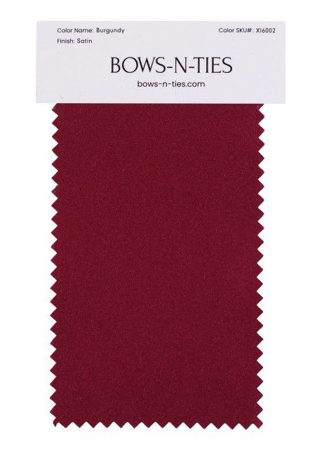Satin Fabric Swatch - Burgundy