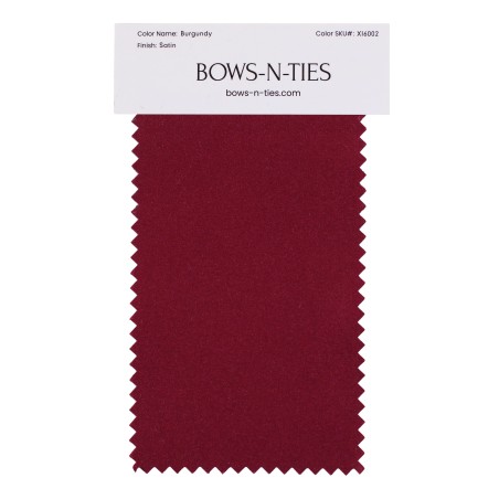 Satin Fabric Swatch - Burgundy