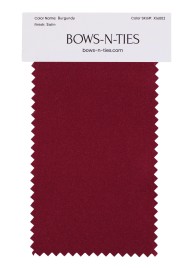 Satin Fabric Swatch - Burgundy
