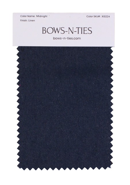 Linen Texture Fabric Swatch - Midnight