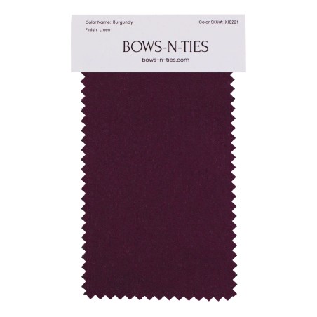 Linen Texture Fabric Swatch - Burgundy