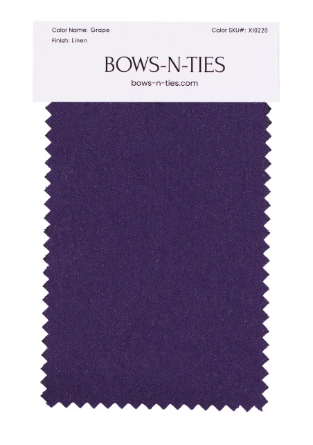 Linen Texture Fabric Swatch - Grape