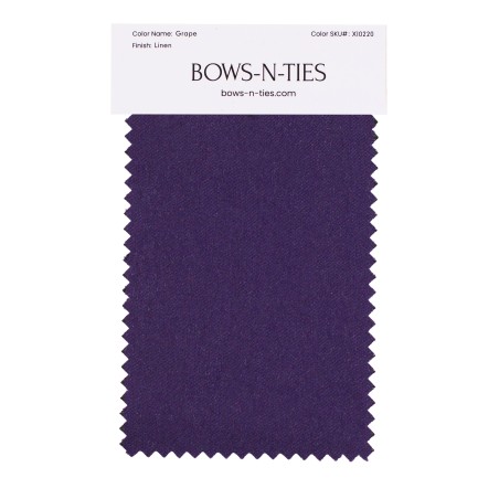 Linen Texture Fabric Swatch - Grape