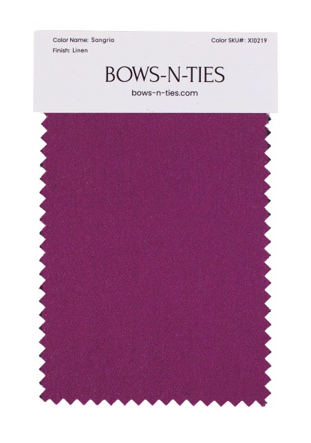 Linen Texture Fabric Swatch - Sangria