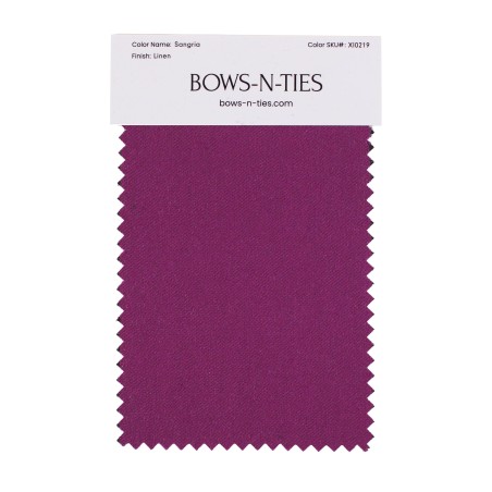 Linen Texture Fabric Swatch - Sangria