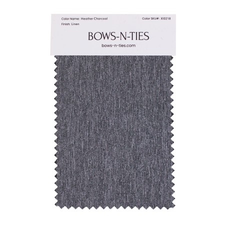 Linen Texture Fabric Swatch - Heather Charcoal