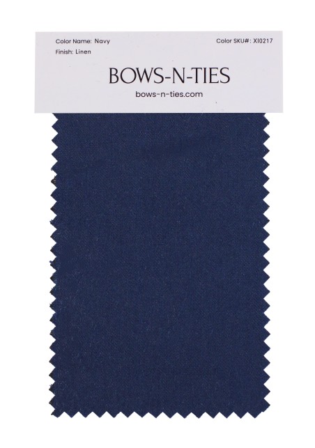 Linen Texture Fabric Swatch - Navy